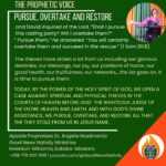 PURSUE, OVERTAKE AND RESTORE